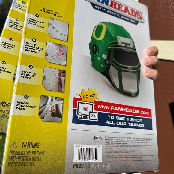 Last one Fanheads football fan helmet Oregon duck - Picture 2 of 2